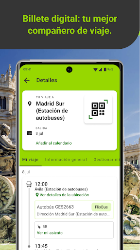 Captura de pantalla de FlixBus: reserva tu billete