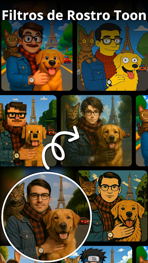Captura de pantalla de Generador de Fotos Cartoon