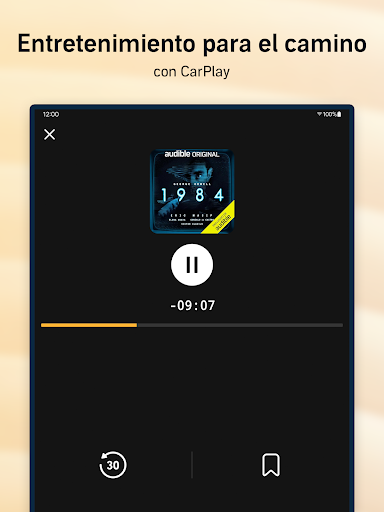 Captura de pantalla de Audible: Audiolibros, podcasts
