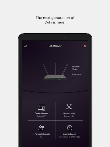 Captura de pantalla de NETGEAR Nighthawk WiFi Router