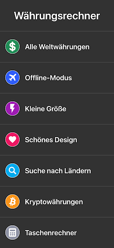 Währungsrechner - Wechselkurs Screenshot