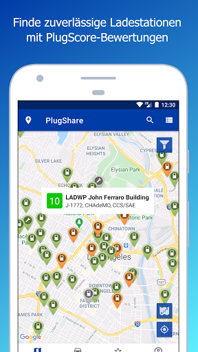 PlugShare- Ladestationen Screenshot