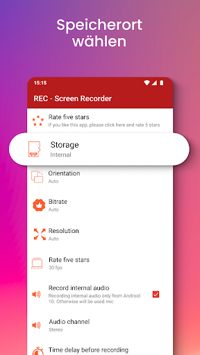 REC - Bildschirmaufnahme Screenshot