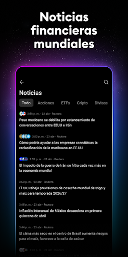 Captura de pantalla de TradingView - Bolsa de Valores