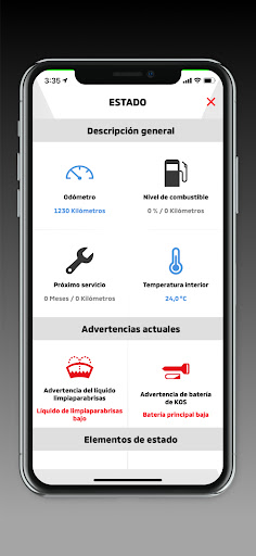 Captura de pantalla de My MITSUBISHI CONNECT