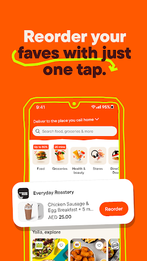 Captura de pantalla de talabat: Food, grocery & more