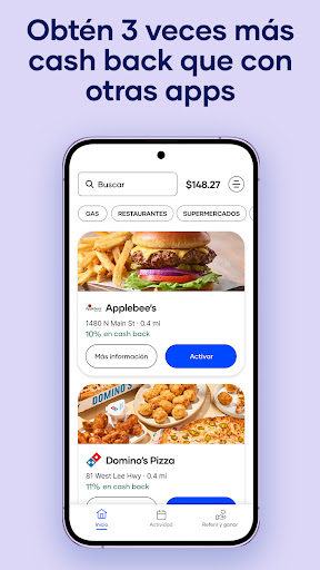 Captura de pantalla de Upside - Cash back fácil