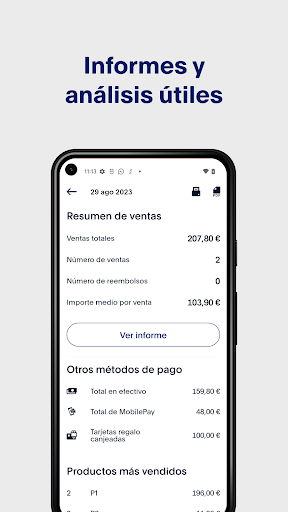 Captura de pantalla de PayPal POS (antes, Zettle)