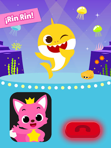 Captura de pantalla de Pinkfong Tiburón Bebé Teléfono