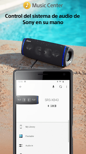Captura de pantalla de Sony | Music Center