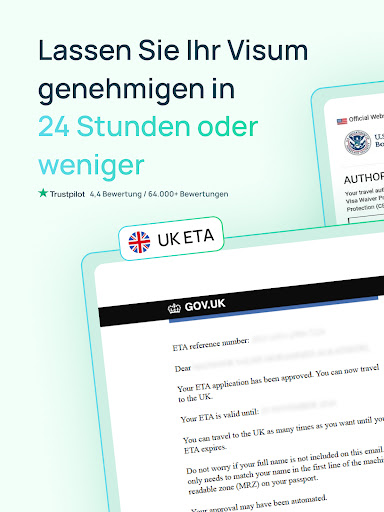 iVisa: Online-Reisevisa Screenshot
