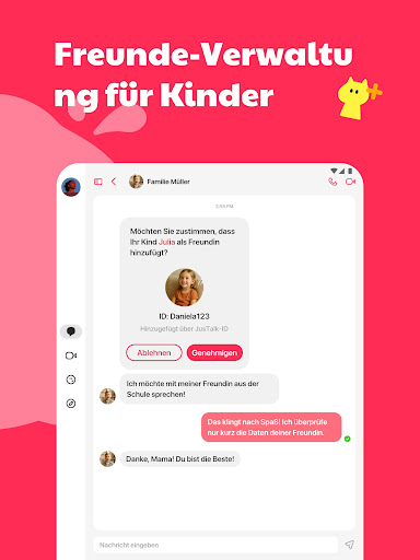 JusTalk Kids Messenger Screenshot