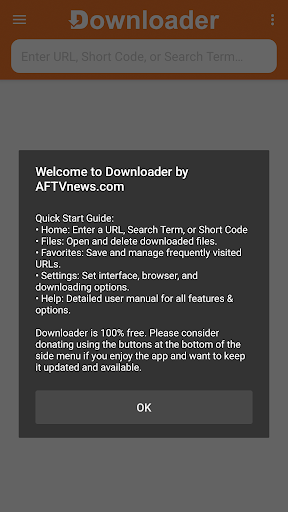 Captura de pantalla de Downloader by AFTVnews