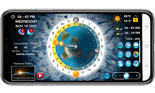 Flat Earth Sun & Moon Clock screenshot