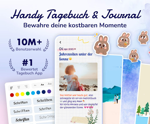 Tagebuch Journal mit Passwort Screenshot