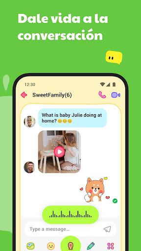 Captura de pantalla de JusTalk Kids Messenger