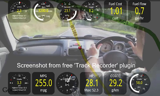 Captura de pantalla de Torque Pro (OBD2 / coche)