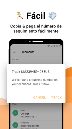 Captura de pantalla de AfterShip Rastreo Paquetes