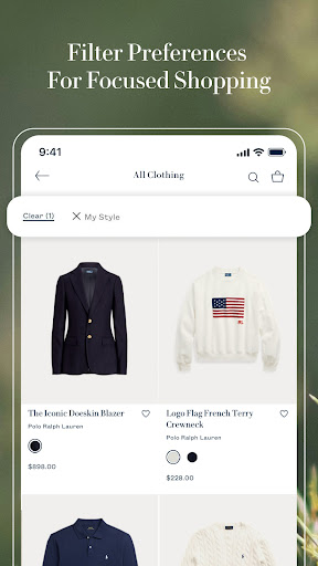 Captura de pantalla de Ralph Lauren: Luxury Shopping