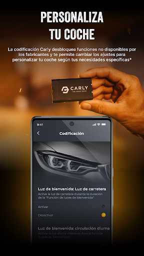 Captura de pantalla de Carly Escáner OBD2 para autos