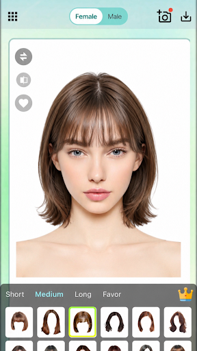 Captura de pantalla de Hairstyle Try On - Peinado IA