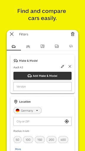 AutoScout24: Automobile market screenshot