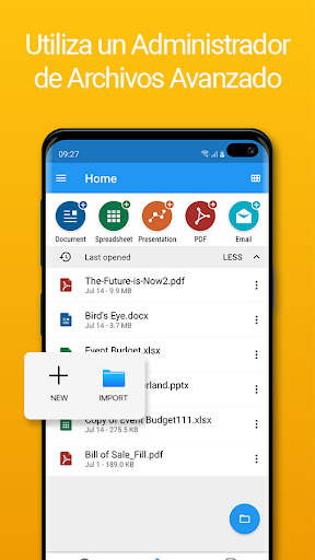 Captura de pantalla de OfficeSuite Pro + PDF