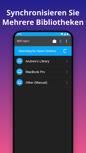 iSyncr: iTunes auf Android Screenshot