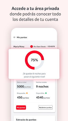Captura de pantalla de RIU Hotels & Resorts