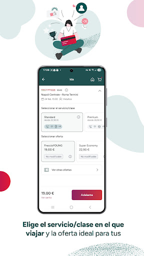 Captura de pantalla de Trenitalia