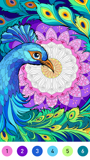 Mandala Color by Number Book screenshot