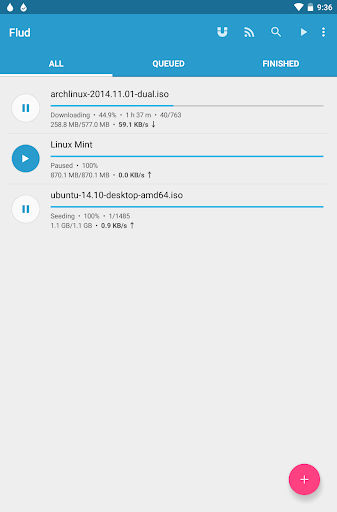 Captura de pantalla de Flud+