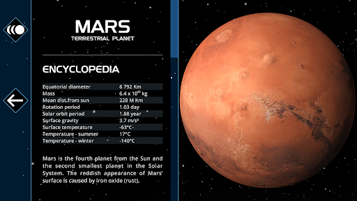 Captura de pantalla de Solar System Scope