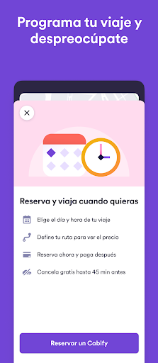 Captura de pantalla de Cabify – Coches, taxis y más
