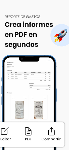 Captura de pantalla de Escáner Recibos: Easy Expense