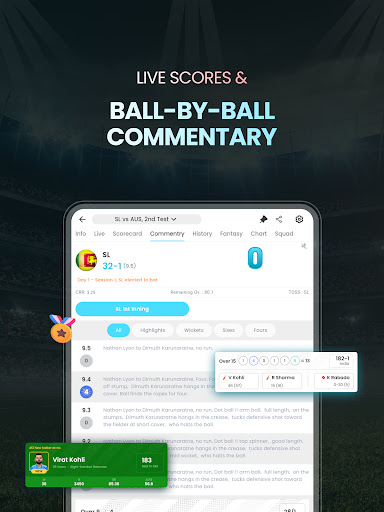 Cricket LineX: Fast Live score screenshot