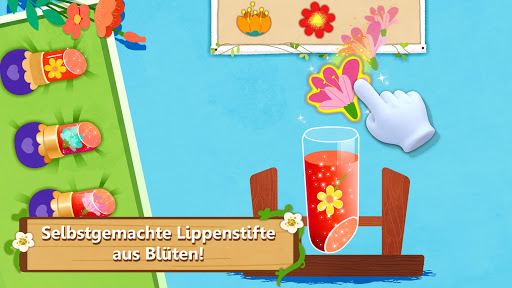 Blumenkurs mit kleinen Panda Screenshot