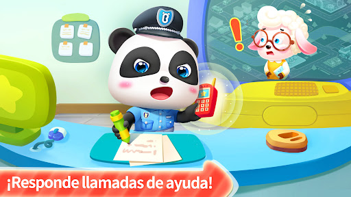 Captura de pantalla de Bebé Panda oficial de policía