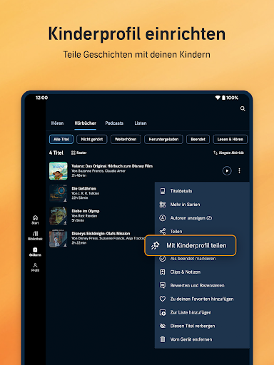 Audible - Hörbücher & Podcasts Screenshot