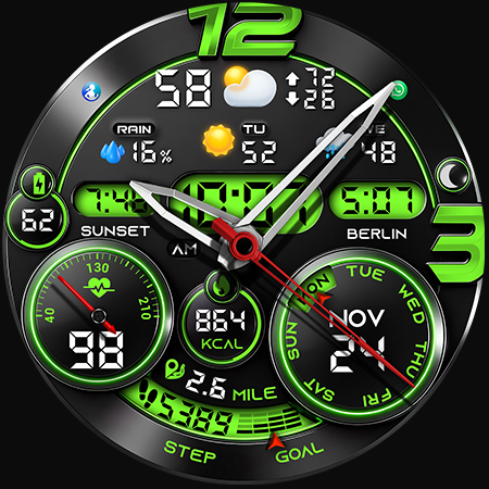 PER32 Ultra Hybrid Watch Face screenshot
