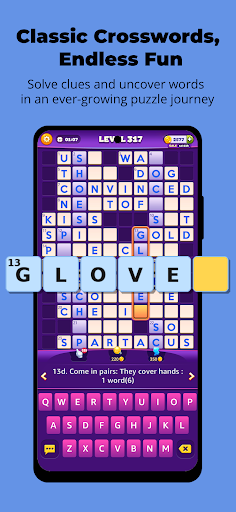 Captura de pantalla de Word Hike -Inventive Crossword