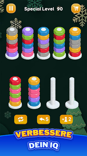 Muttern Sortieren - Farbspiel Screenshot