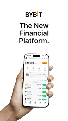 Captura de pantalla de Bybit: Compra Bitcoin y USDT
