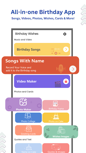 Birthday video maker screenshot