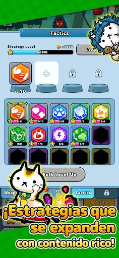 Captura de pantalla de PreCats! RPG Gatos Ociosos