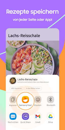 Samsung Food: Mahlzeitplanung Screenshot