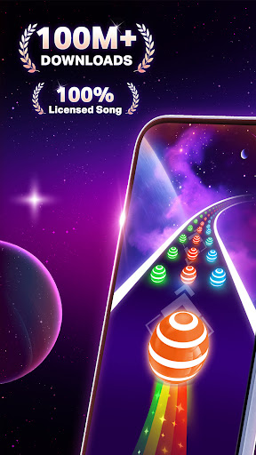 Captura de pantalla de Dancing Road Color Balls Match