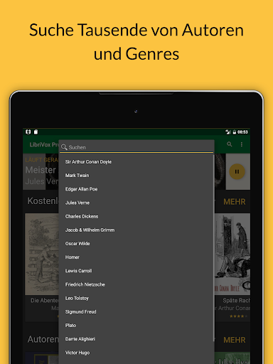 LibriVox Hörbücher Screenshot