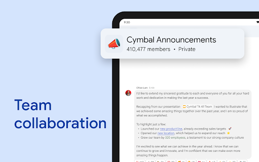 Google Chat screenshot