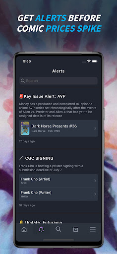 Captura de pantalla de Key Collector Comics